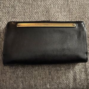 Fossil Black Leather Wallet